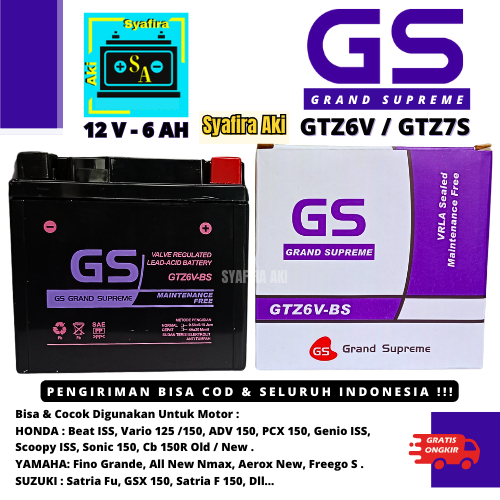 AKI MOTOR CB150R OLD/NEW, CB150X, CBR 150, GTR 150,KLX, SONIC GTZ7S / GTZ6V GS GRAND SUPREME MF