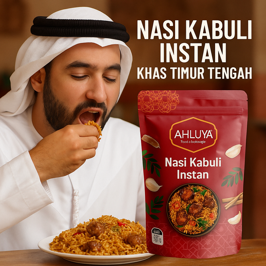 

AHLIYA NASI KEBULI INSTAN KHAS ARAB TIMUR TENGAH ISI 200 GR + BUMBU