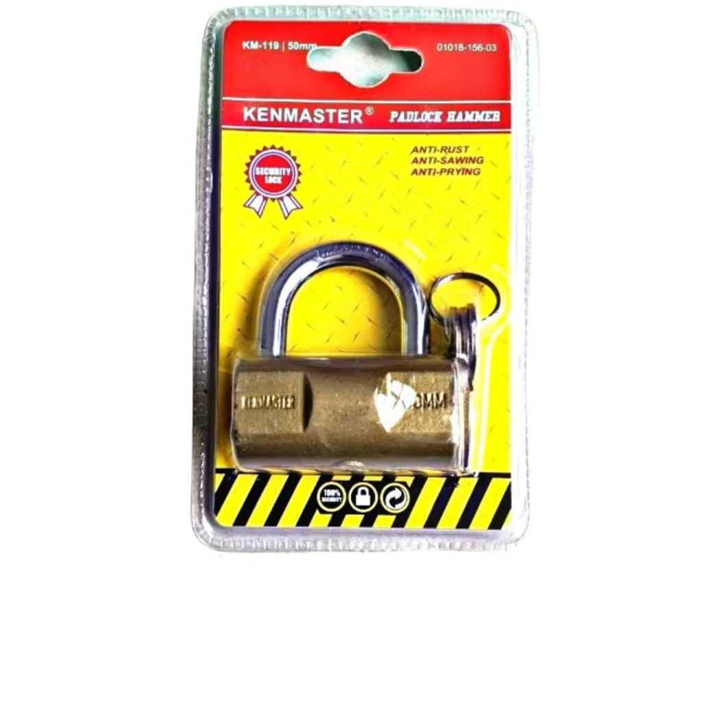 GEMBOK KENMASTER 50mm KM-119 - KENMASTER Gembok Anti Maling - Gembok Pagar - Kunci Gembok KENMASTER 
