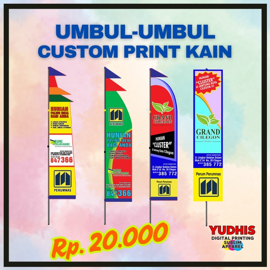 Umbul Umbul Print Kain Custom