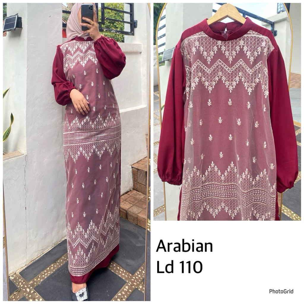 Gamis brukat mewah/gamis brukat kekinian/gamis brukat terbaru/gamis brukat kondangan