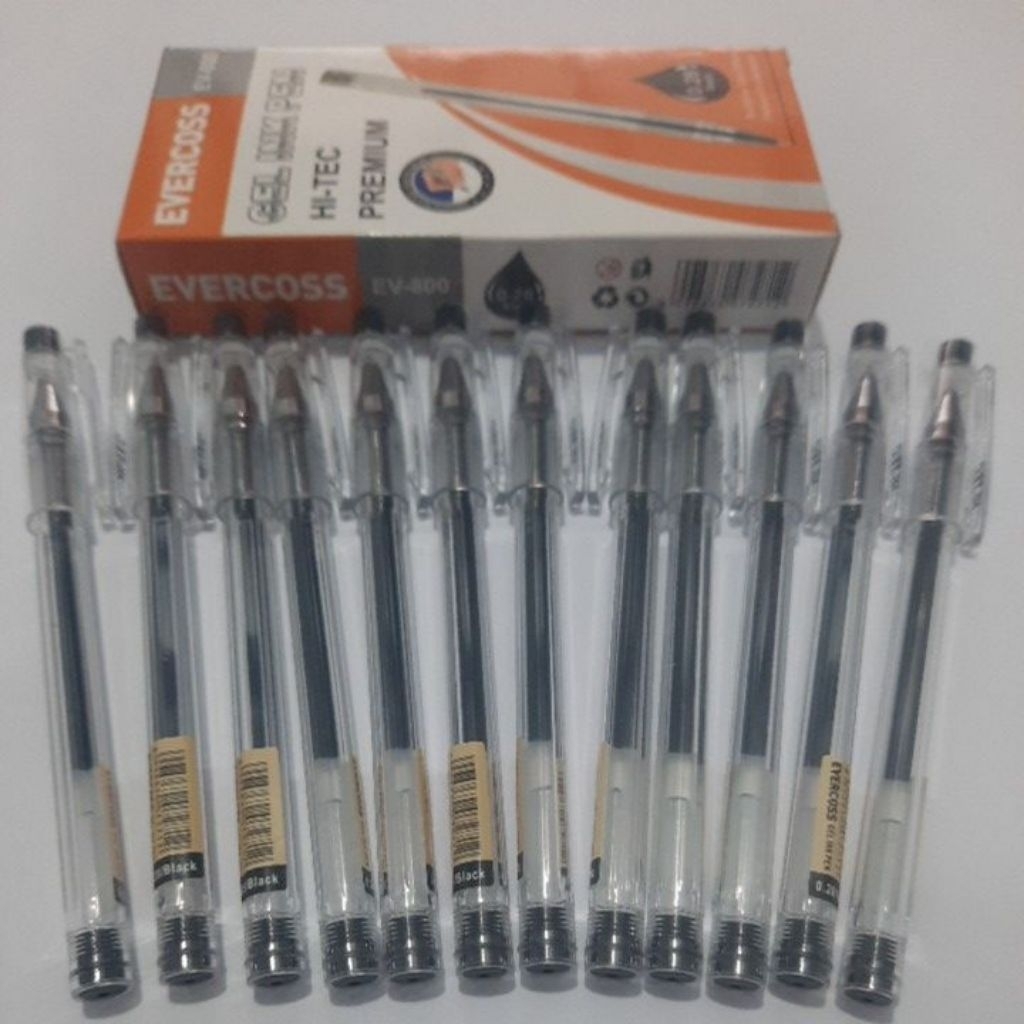 

Pena pulpen GEL INK PEN tinta hitam Evercoss EV-800 HI-TEC PREMIUM 0.28