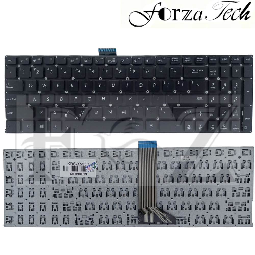 Keyboard Laptop Asus Expertbook Asuspro P2540 P2540n P2540nv P2540u P2540uv Hitam Black BERGARANSI N