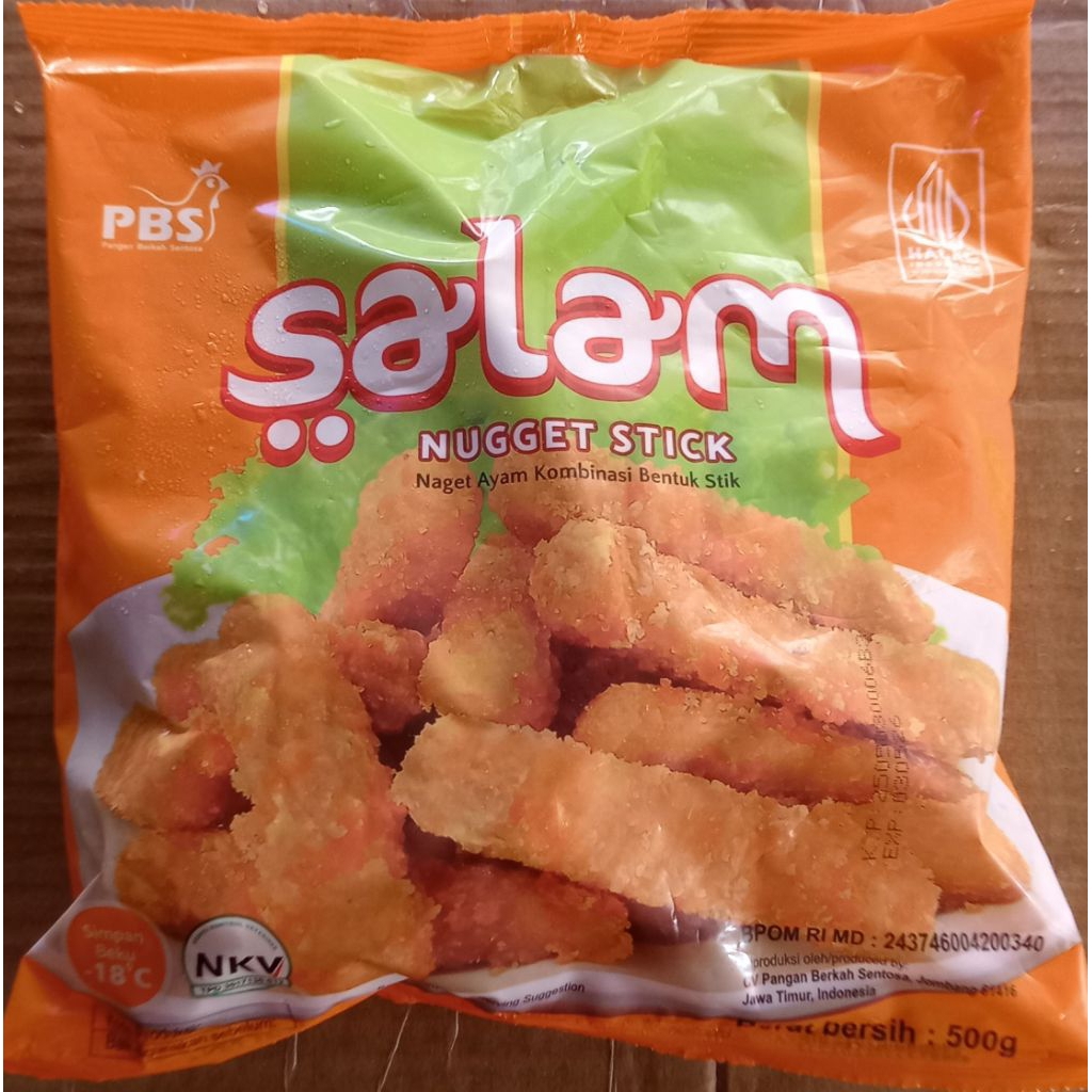 

Nugget Salam Bentuk Stik 500gr/Zee Frozen Mart