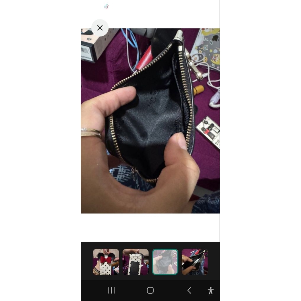 

preloved kate spade lanyard minnie mouse polka