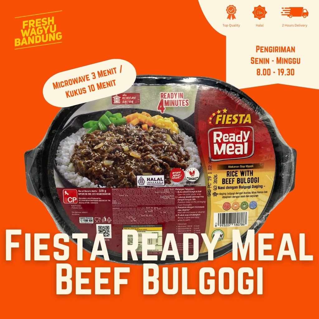 

FIESTA READY MEAL BEEF BULGOGI WITH RICE Nasi Sapi Saus Jepang Instan 320g