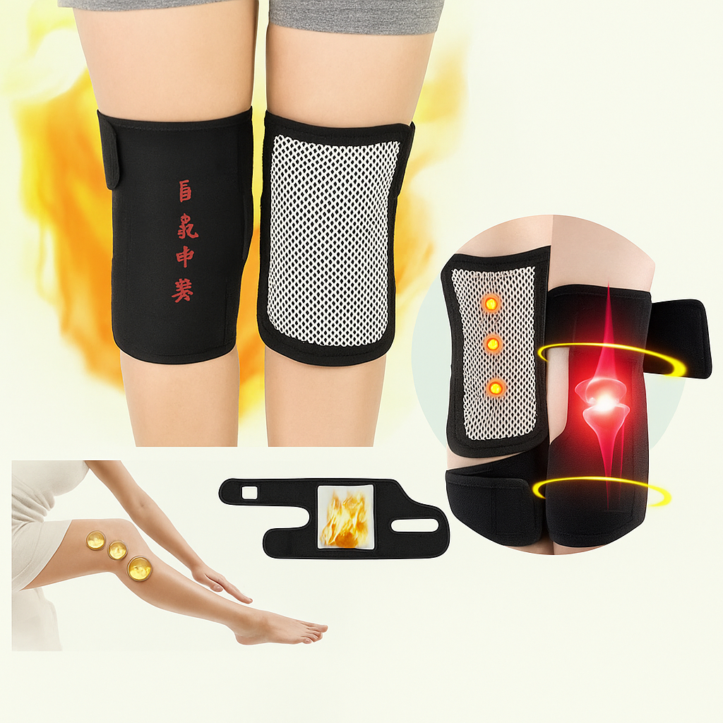 Deker Lutut Alat Terapi Lutut Magnetik Terapi Sendi Pemanas Nyeri Lutut Dengkul Kaki