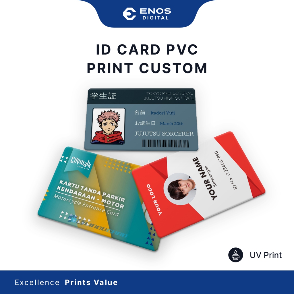 

CETAK ID CARD PVC / Kartu Nama / Member / Karyawan / Visitor