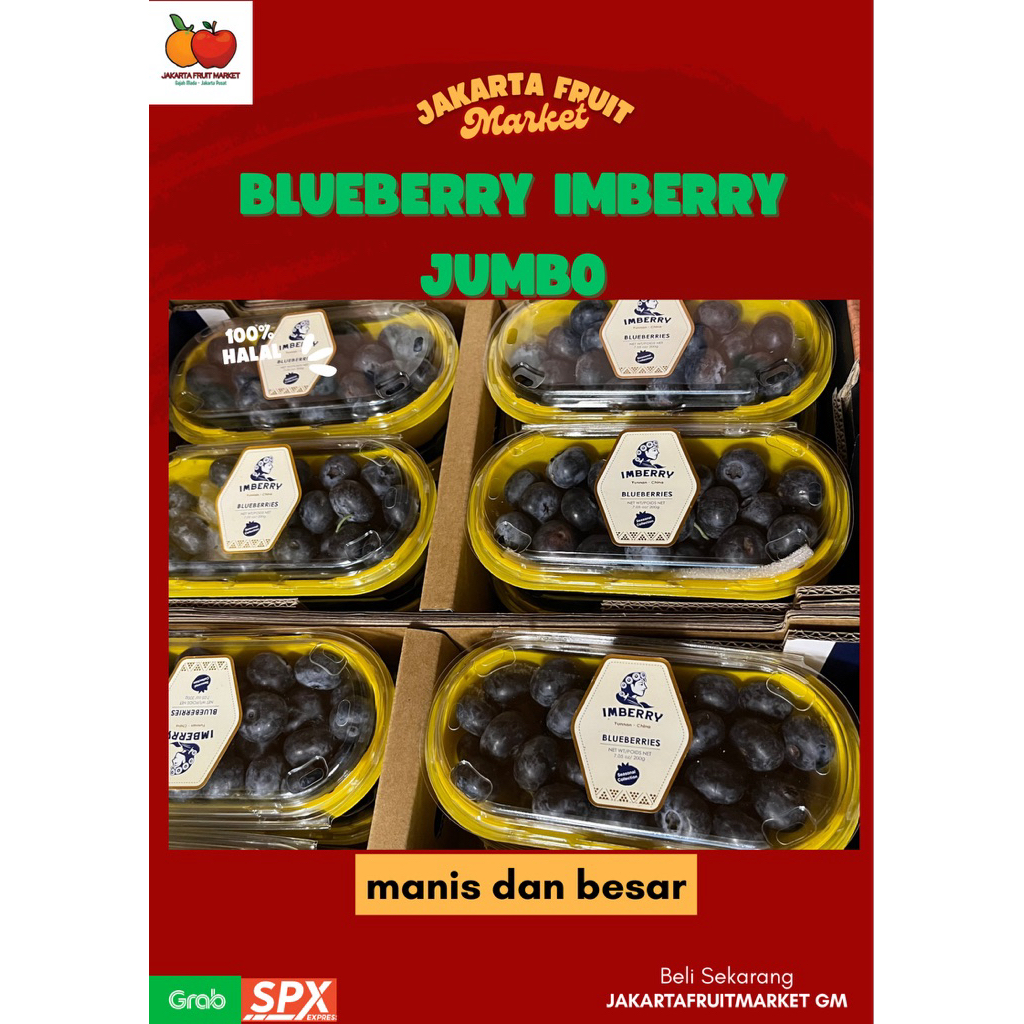 

Blueberry imberry JUMBO 200gr