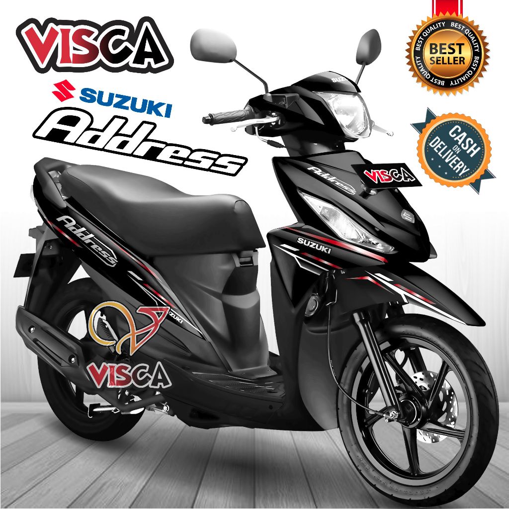 Decal Suzuki Address Full Body Stiker Suzuki Address Full Body Striping Suzuki Address Full Body Gra