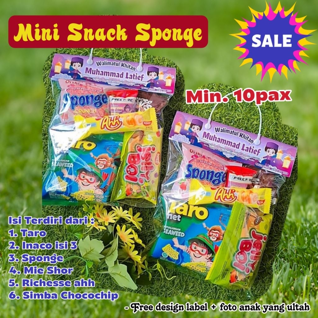 

Parcel ulang tahun anak Kode Sponge Bingkisan ultah anak murmer lucu