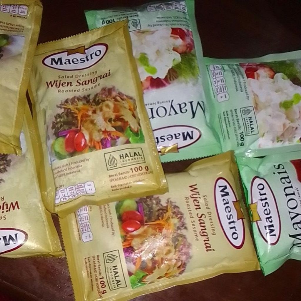 

(2 pcs) Maestro Mayonaise dan Dressing Salad Wijen 100g