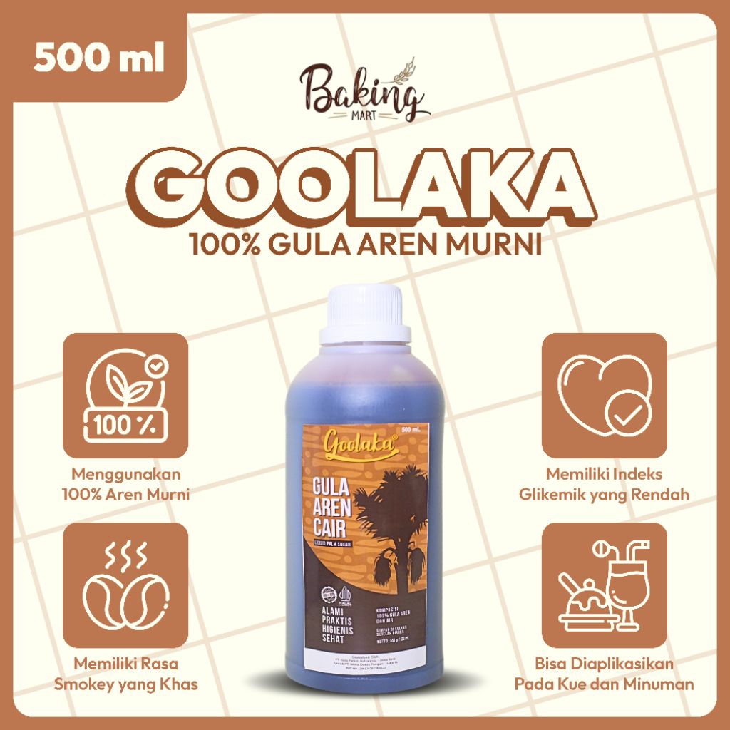 

Gula Aren Cair 500ml Goolaka / gula aren cair asli / gula aren cair premium