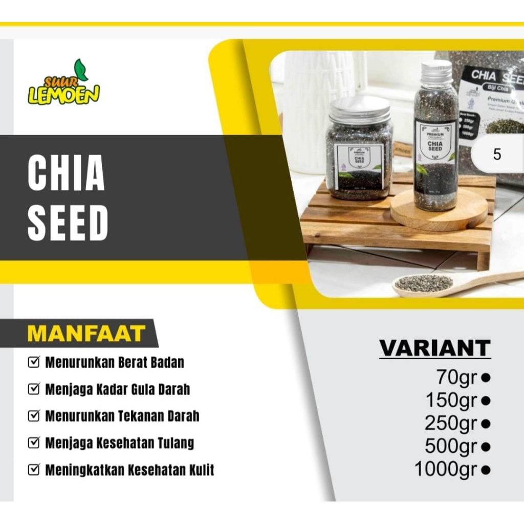 

CHIA SEED ORGANIC - 70gr