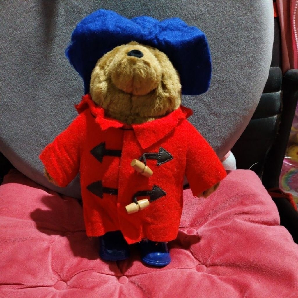 boneka teddy Paddington kostum sepatu boot embos PB ori