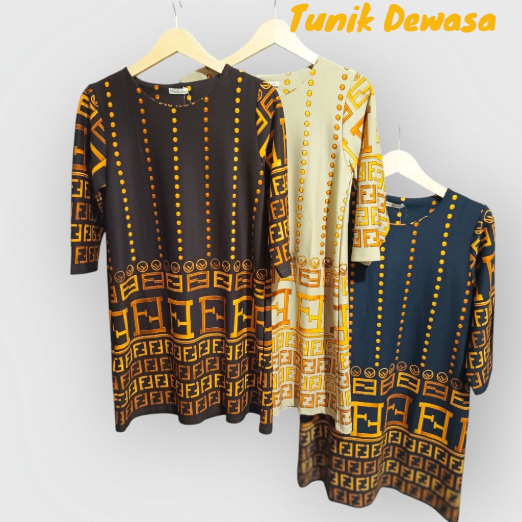 Tunik Dewasa // Tunik Murah // Tunik Viral // Tunik Bahan Scuba Premium Tebal