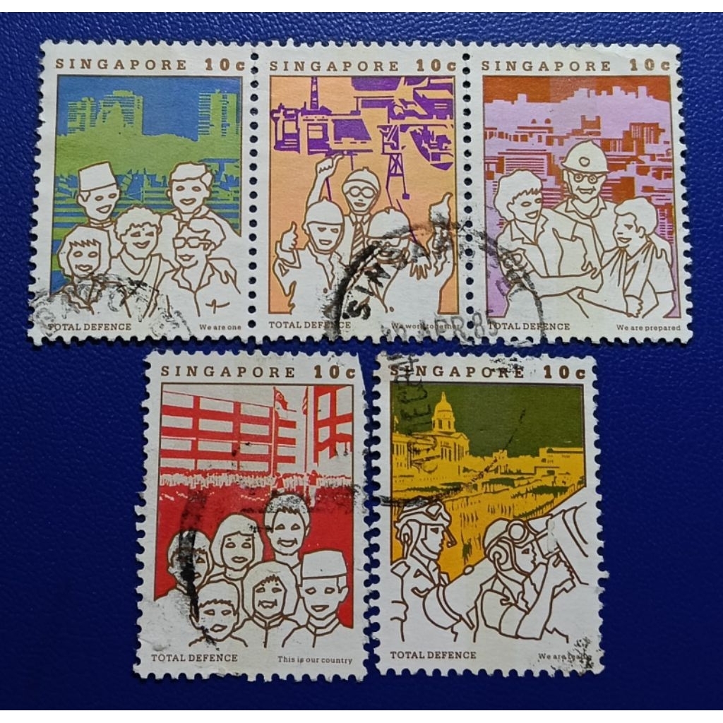 

Prangko Lawas LN Singpore 5 Keping