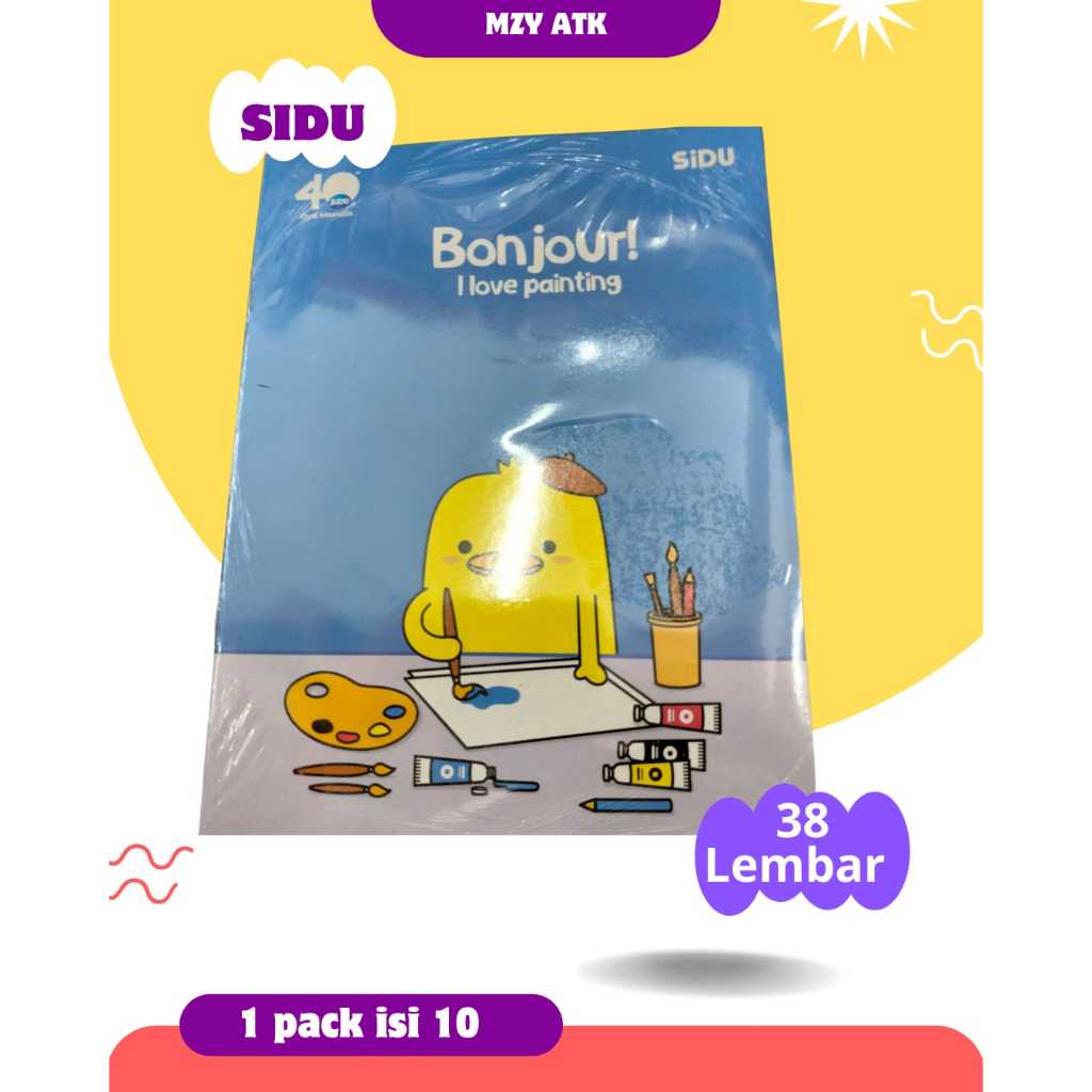 

Buku Tulis SIDU 1 pack 10pcs 32 & 38 Lembar / 1pack Buku Tulis SIDU 32 & 38 lembar