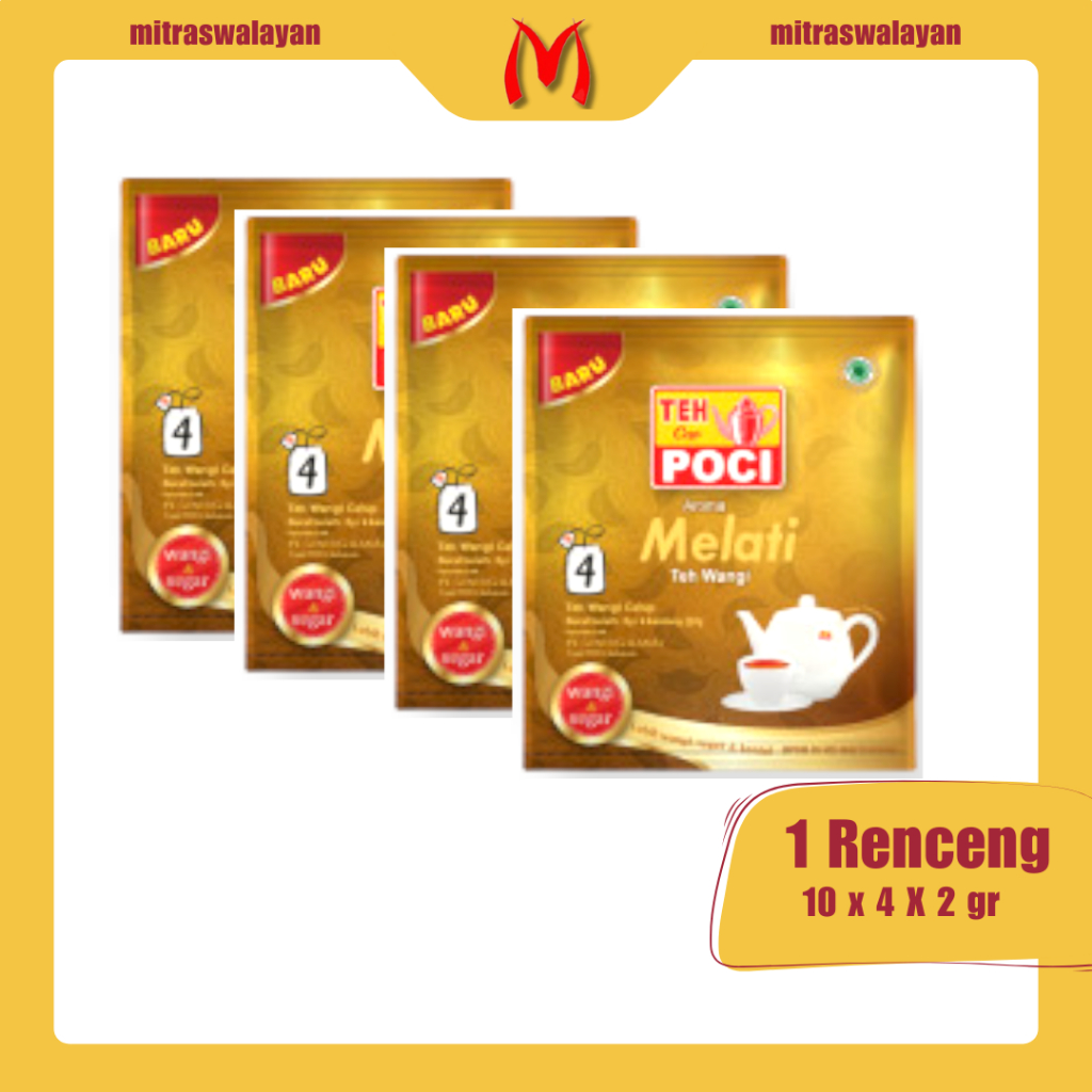 

Teh Cap Poci Kemasan Renceng isi 10 sachet isi 4 kantong per sachet