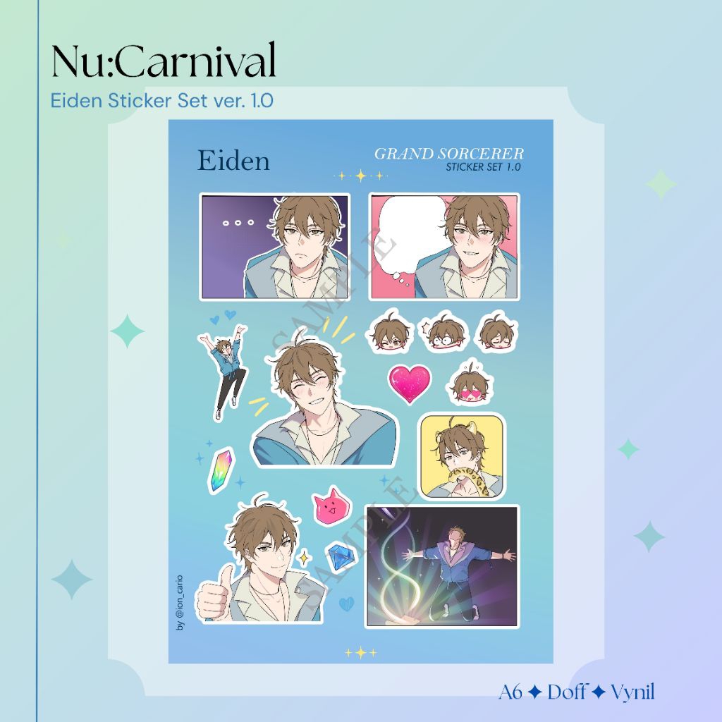 

FANMERCH Nu:Carnival Eiden Sticker Set A6 ver 1.0