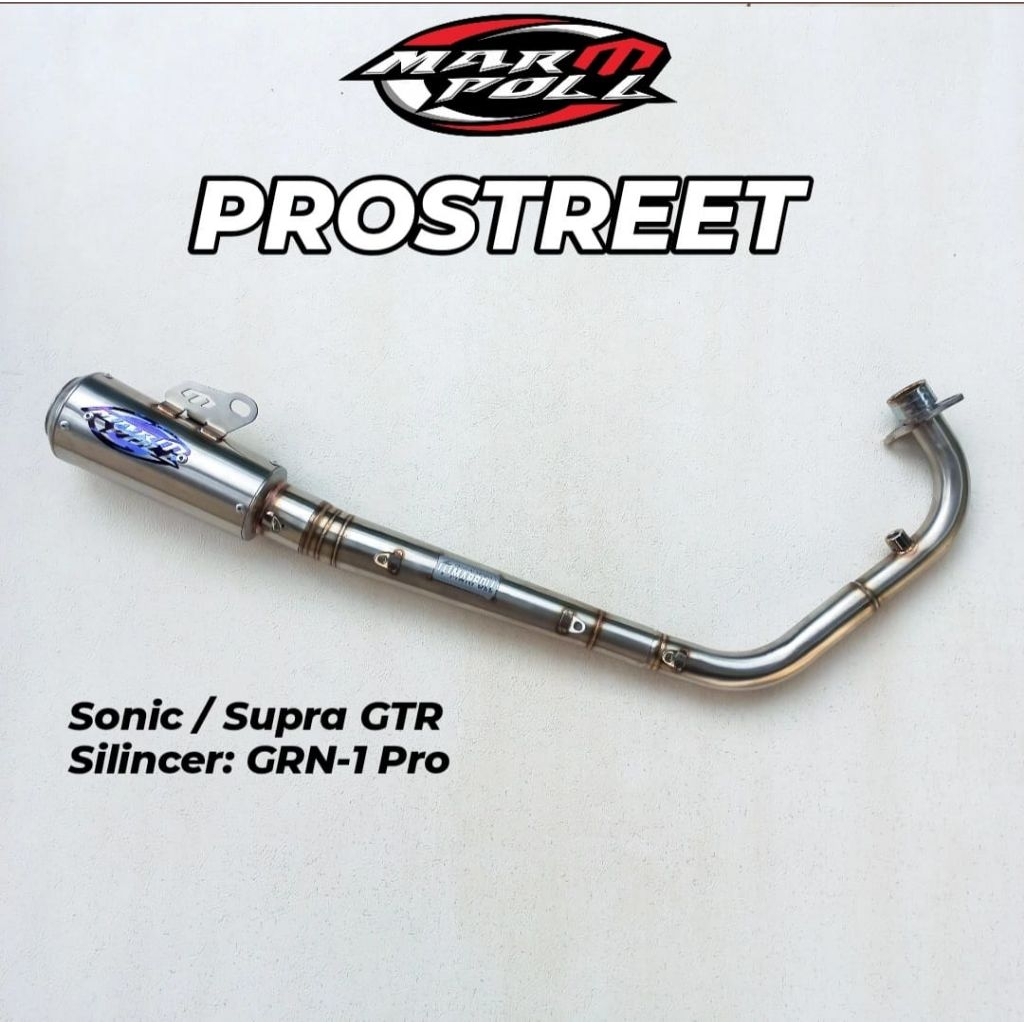Knalpot Sonic 150R/Supra GTR Prostreet Original Marpoll