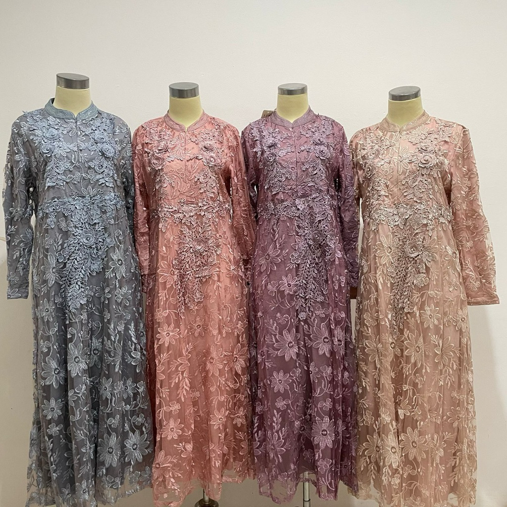 gamis bordir bunga YL16