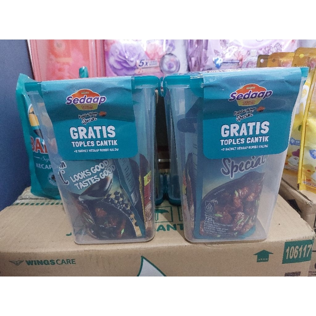 

HOT PROMO kecap Sedaap spesial 725ml gratis Box Canister