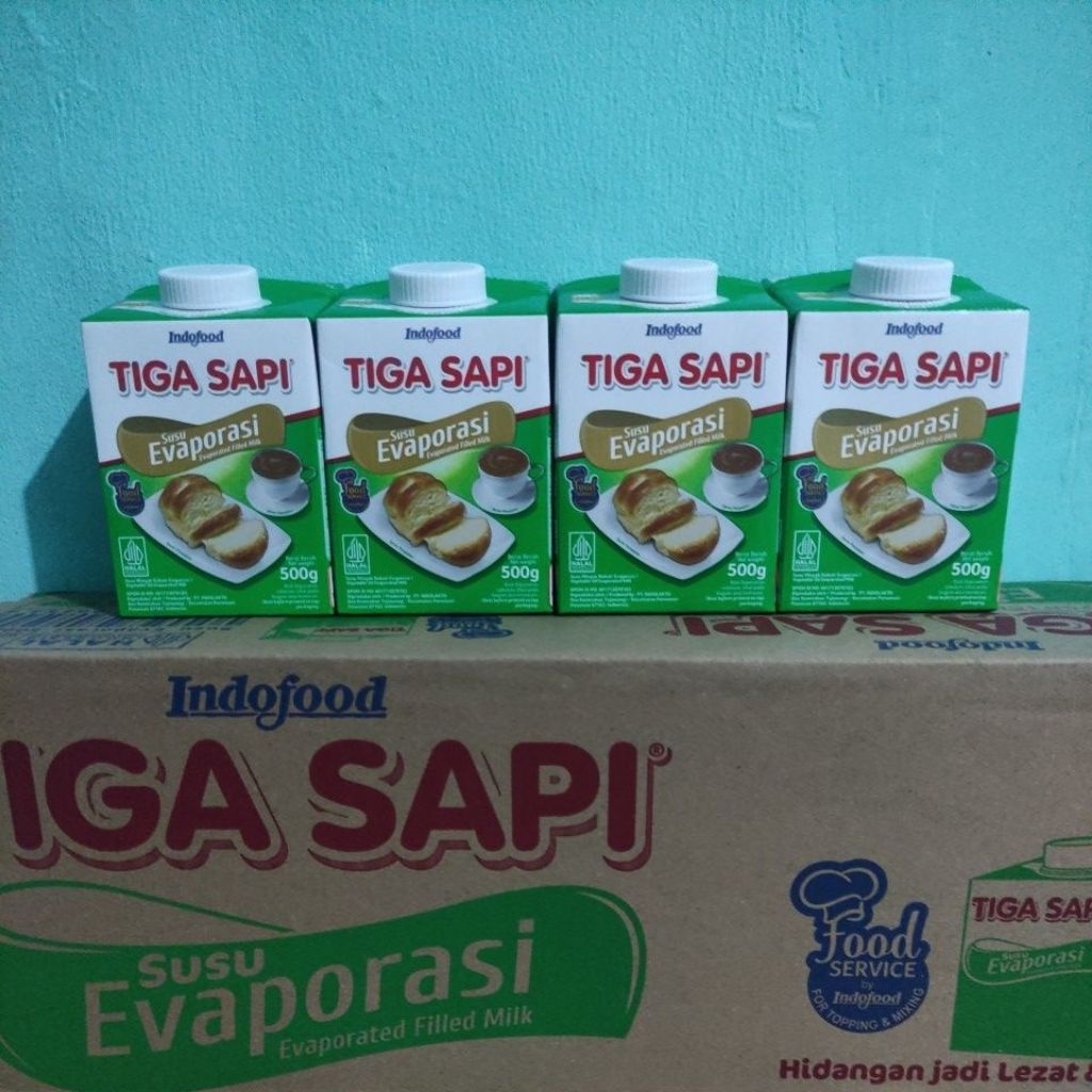 

Evaporasi tiga sapi 1 karton isi 12x500Gram