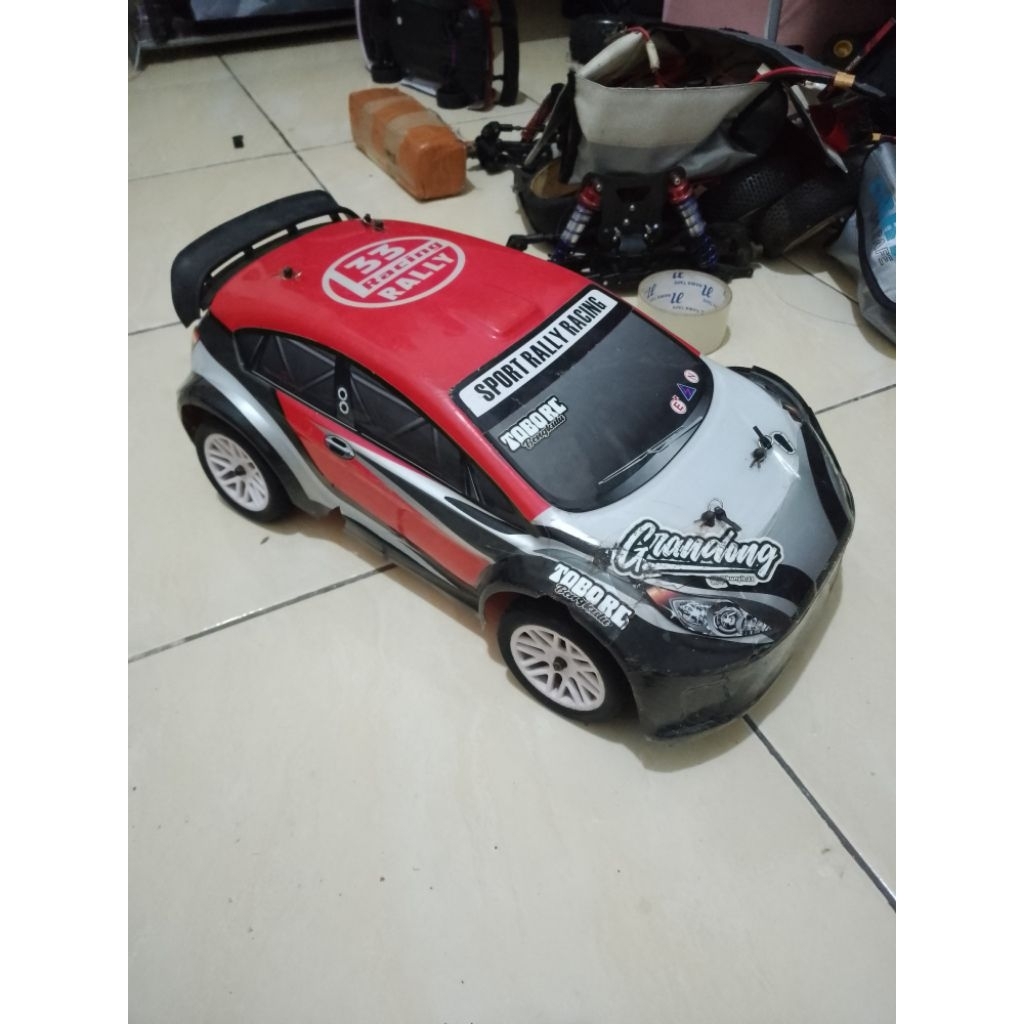 kit rc rally hsp kutiger 1/10+ kit only tanpa part electrical