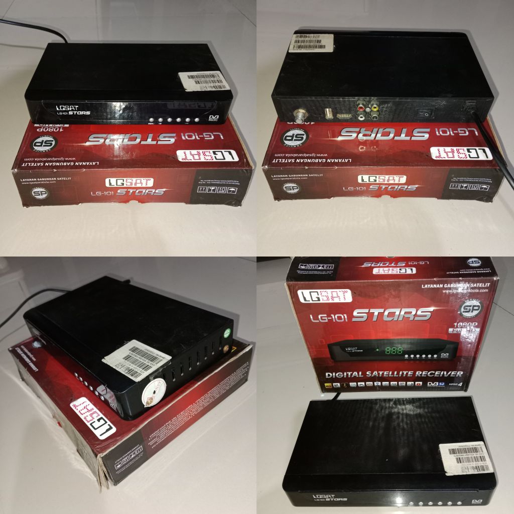 Receiver bekas pakai Parabola GOL LGsat SW OLD support MNC kemampuan nya sama dengan Rx Kvision yang