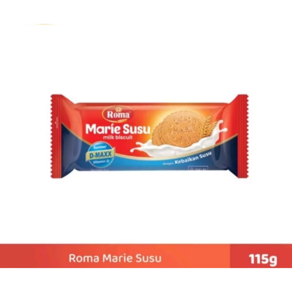 

ROMA MARIE BISKUIT SUSU Kemasan 115 gram
