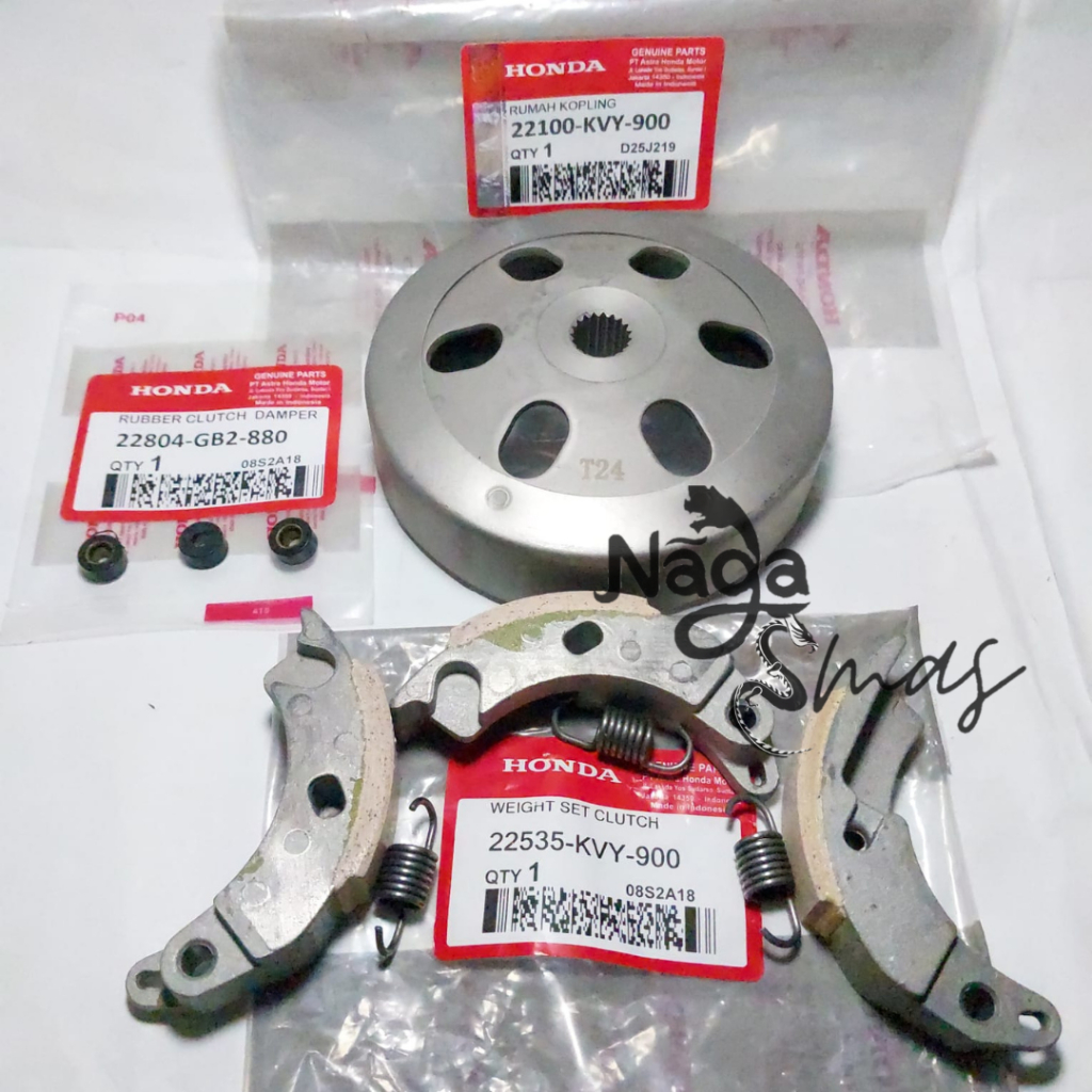 Kampas Ganda beat karbu KVY kampas ganda scoopy Beat Karbu + mangkok ganda beat + karet ganda honda