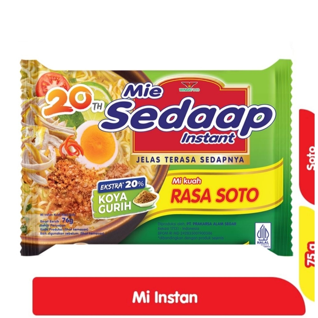 

Mie sedap rasa soto