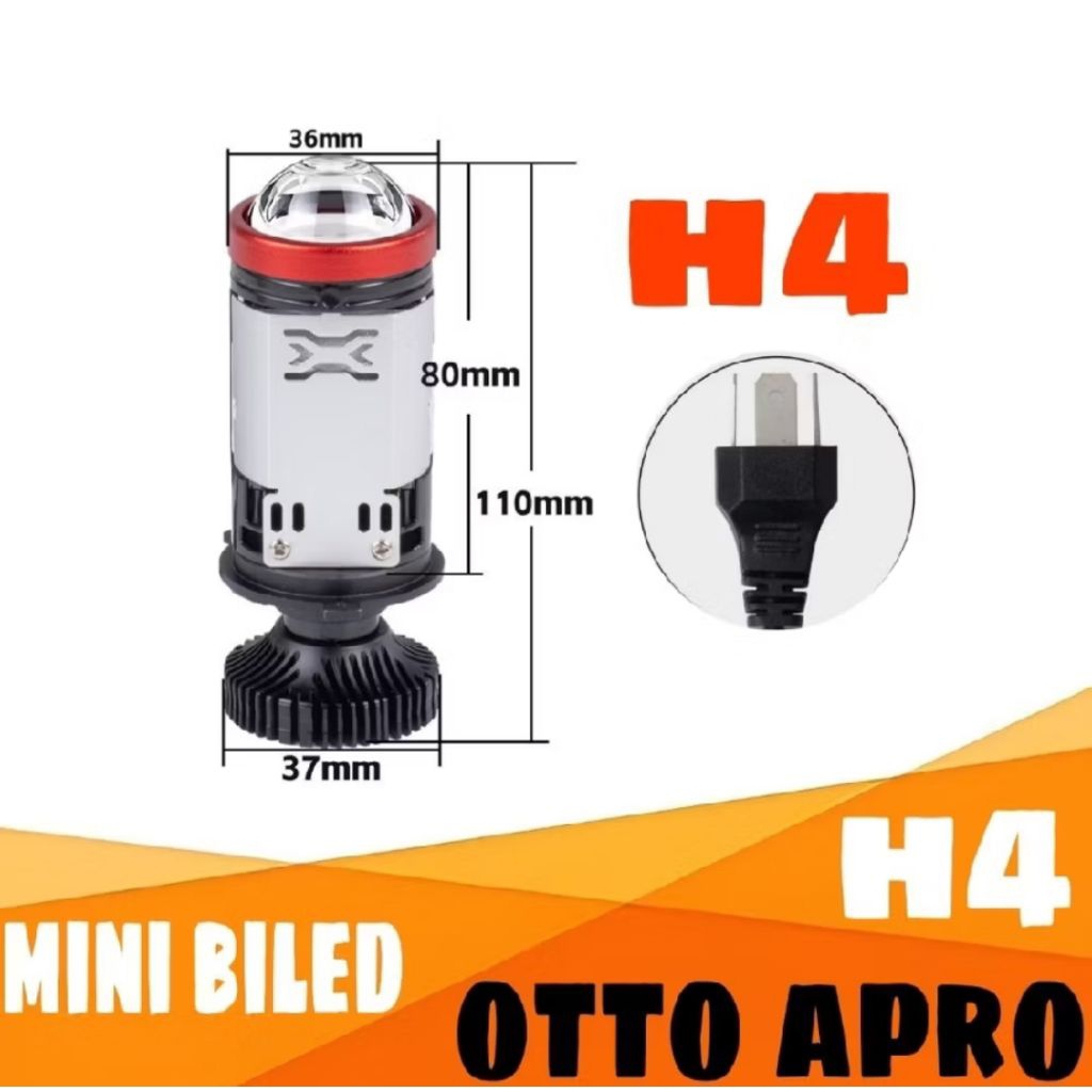 Mini Projie OTTO H4 APRO 1pcs | Mini BiLED H4 OTTO APRO Satuan
