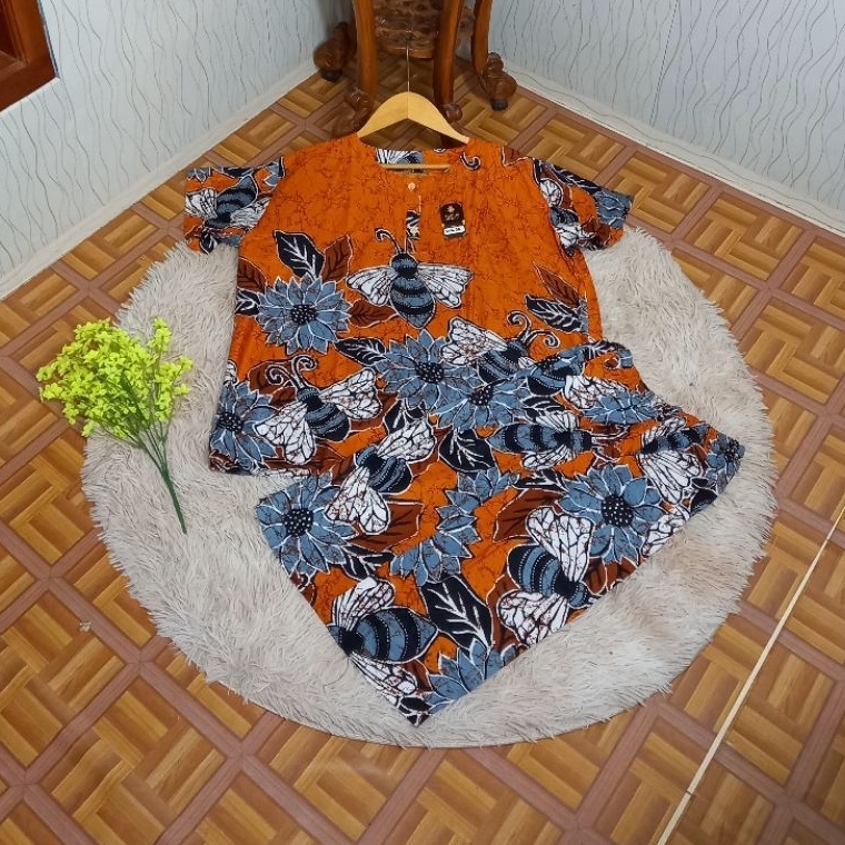 KODE C85D Setelan Gogo Pendek Jumbo Bahan Rayon PremiumOne Set Pendek Jumbo Busui Friendly