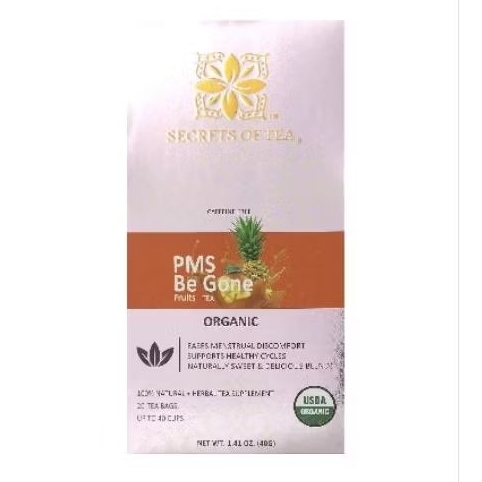 

Secret Of Tea Organic PMS Be Gone Fruits Tea Bebas Kafein isi 20 tea bag untuk pereda nyeri