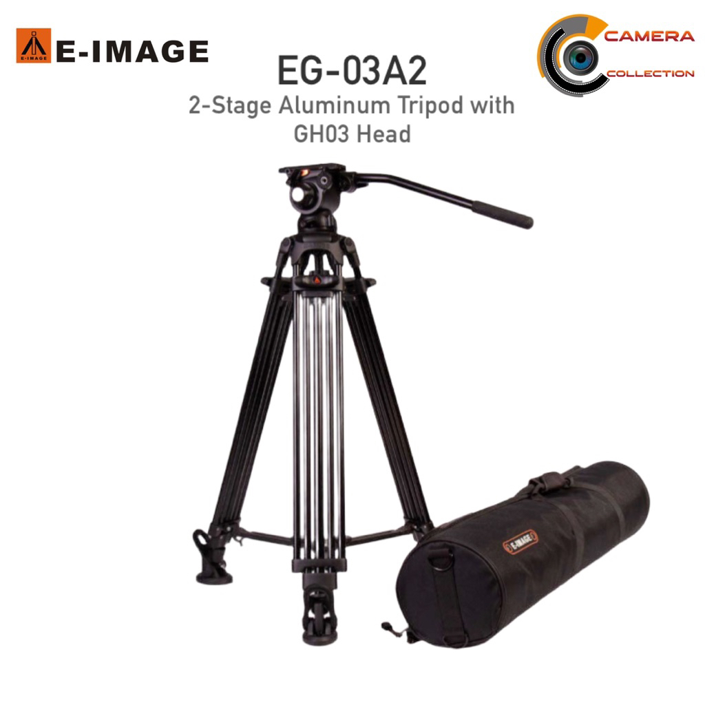 E-Image EG-03A2 2-Stage Aluminium Video Tripod with GH03 Head