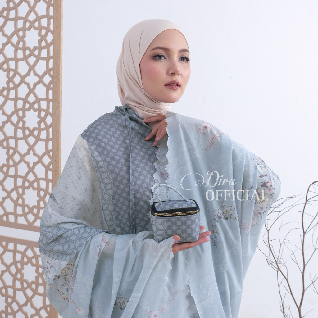 Murah Dira - Mukena Traveling Parasut Premium Jumbo Motif 2 In 1 Set Sajadah Mukena Traveling Jumbo