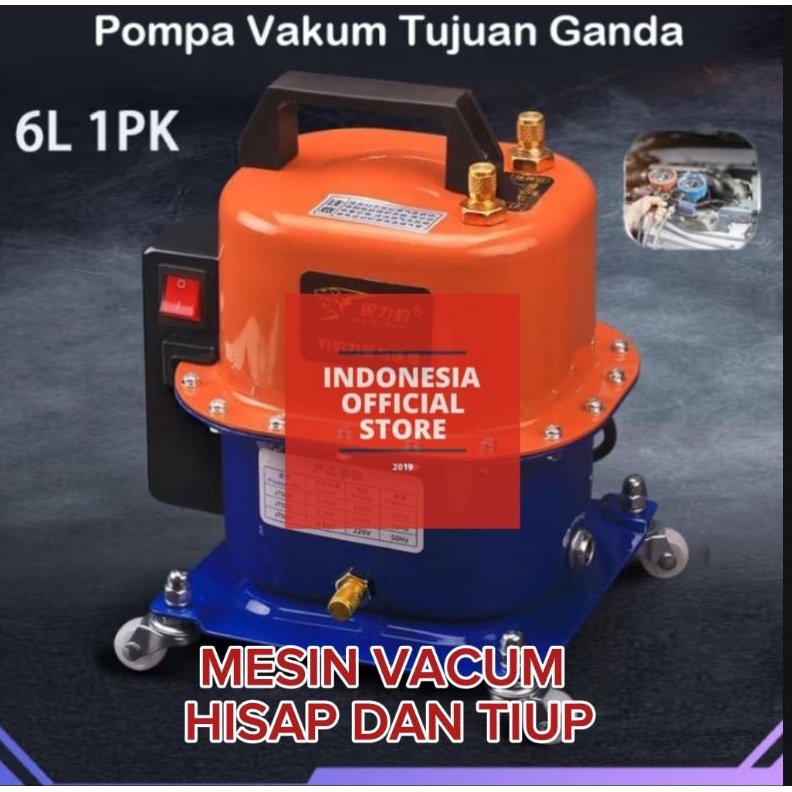 KODE K6I ALAT VACUM AC MOBIL MESIN VACUUM AC MOBIL VAKUM DUA FUNGSI BISA HISAP TIUP