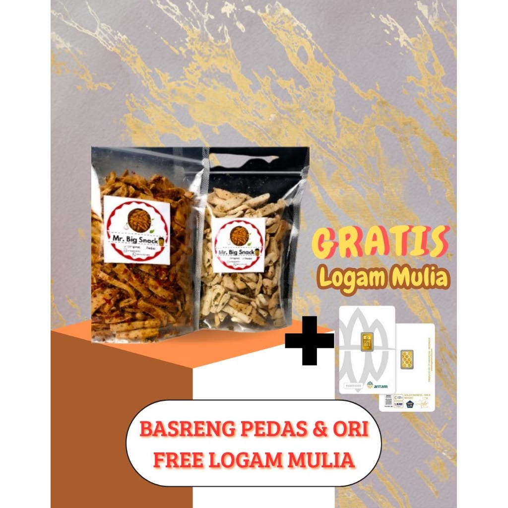 

[SPESIAL] BASRENG PEDAS DAN ORIGINAL DAUN JERUK 250gr FREE LOGAM MULAI