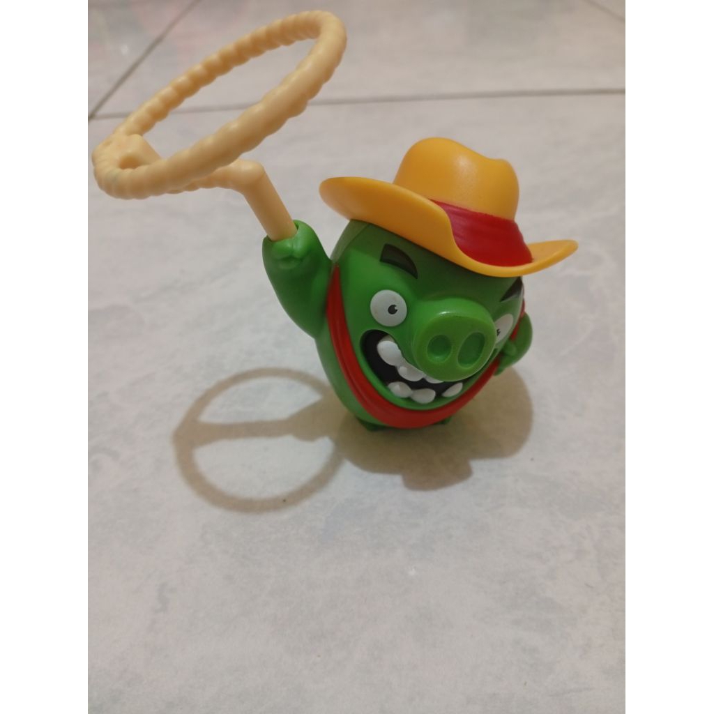 Mainan angry Birds Lasso Pig (Babi Hijau)