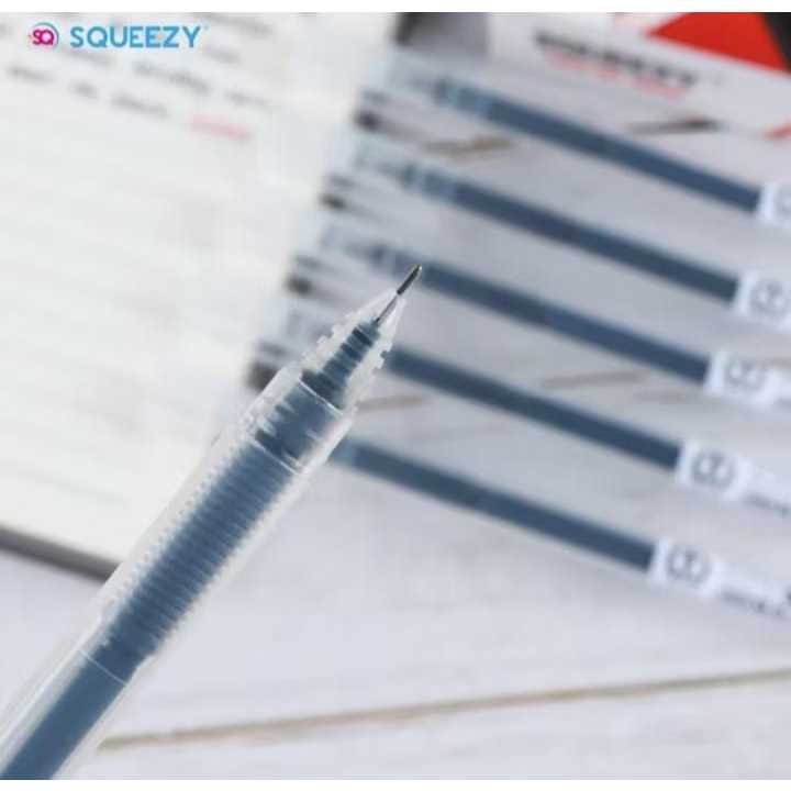 

( 1 PACK ) Pulpen Gel SQUEEZY 0.5mm GP-SQ04 Isi Tinta Lebih banyak