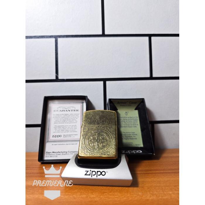 ZIPPO GOLD CONSTANTINE 5 SIDE ARMOR EDITION ORIGINAL WITH SEAL  ORANGE