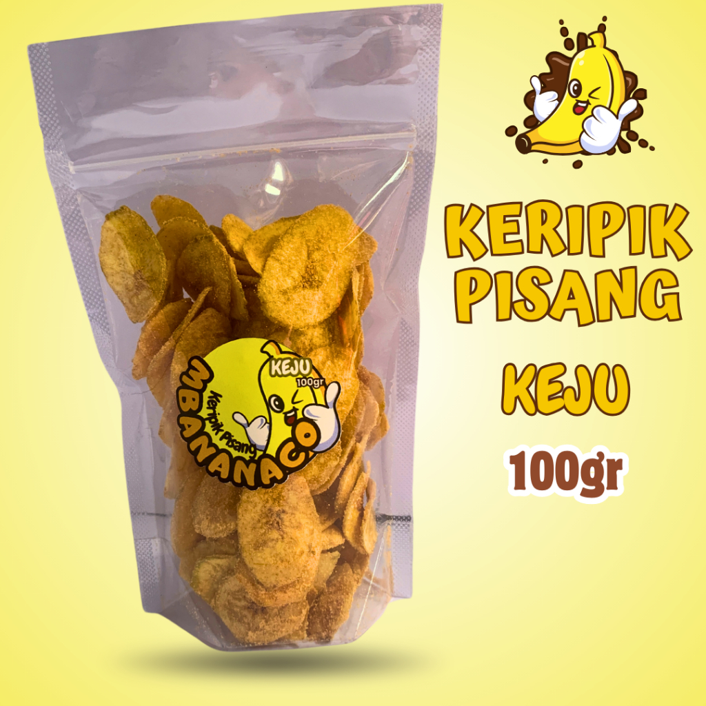 

Mbananaco - Keripik pisang keju 100gr - cemilan - Crispy - snack enak - banana chips