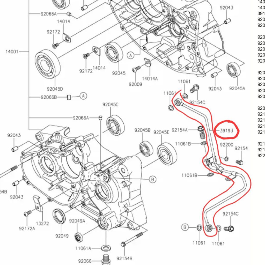 Pipa Oli Kawasaki W175 W 175 Original
