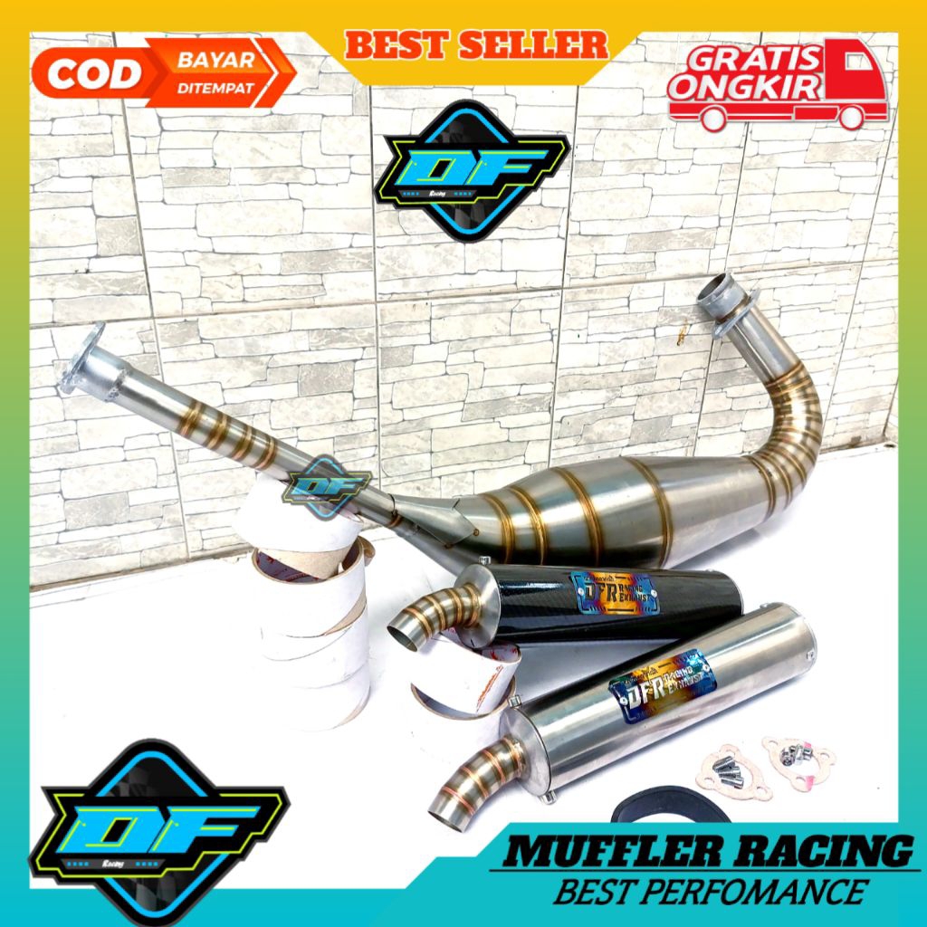 Knalpot NINJA R RR DFR Original Stainless motor racing