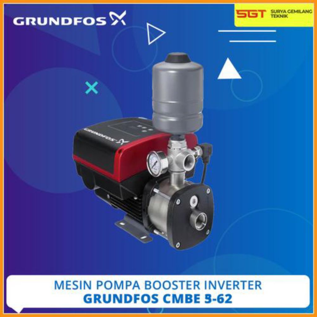 Mesin Pompa Dorong Booster Pump Grundfos CMBE 5-62 Inverter