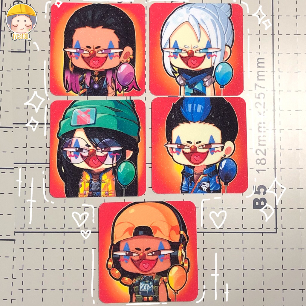 

[MIN 3PCS JIKA HANYA STICKER]||Sticker Diecut Valorant byfycat30