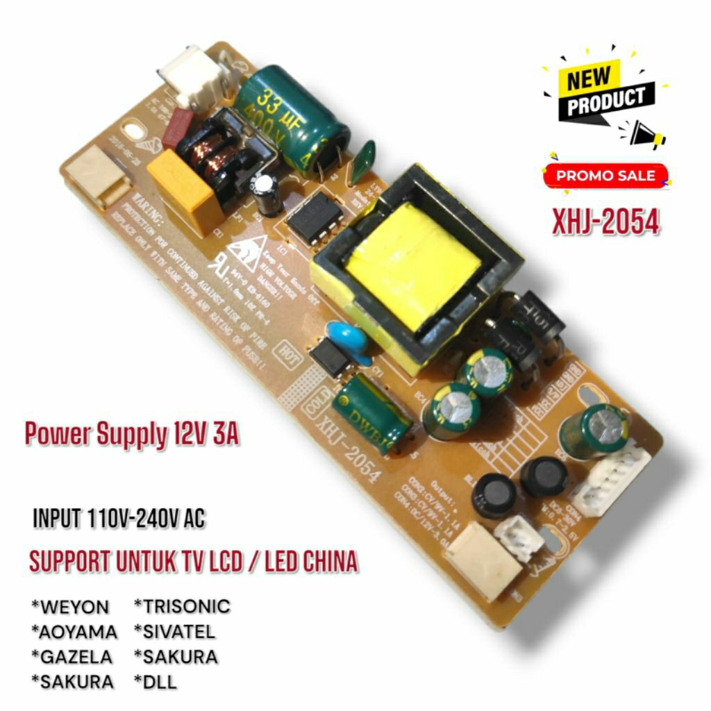 Power Supply 12V 3A PSU Universal TV Led China