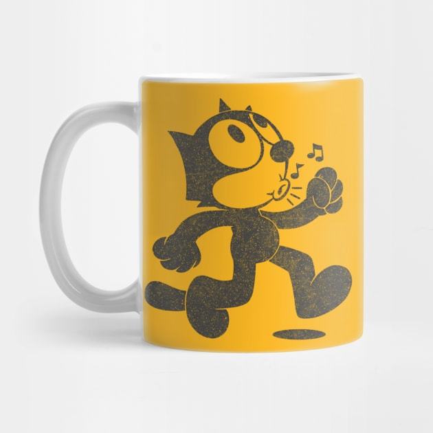 Felix The Cat Retro Faded Design Felix The Cat Mug